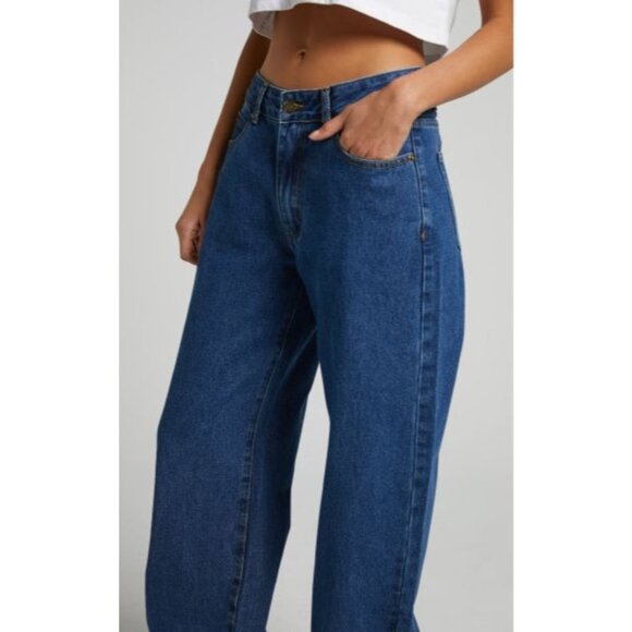 LIONESS Top Model Jean in Dark Denim X-Small Womens Denim Pants - Picture 13 of 14